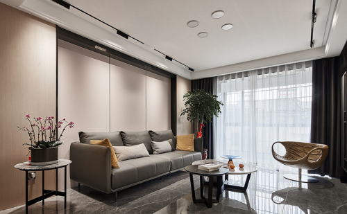 鞍山93㎡简约风格装修,轻松的设计感,让家变成舒适轻松的港湾
